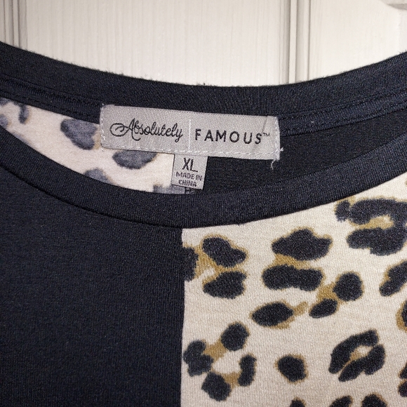 Womens leopard print absolutely famous shirt - Picture 5 of 7